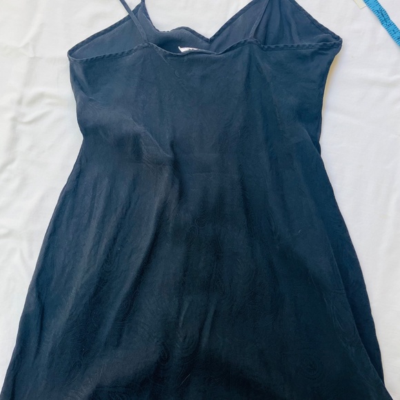 Vintage SILX Black Silk Slip / Chemise by August Silx / Size Small to Medium - Picture 3 of 8